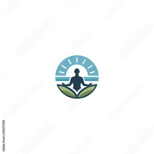 wellness logo. yoga logo. Wellness and healthy .natural health wellness fitness and yoga logo design .Human health logo design . Leaf Wellness Logo. spiritual logo