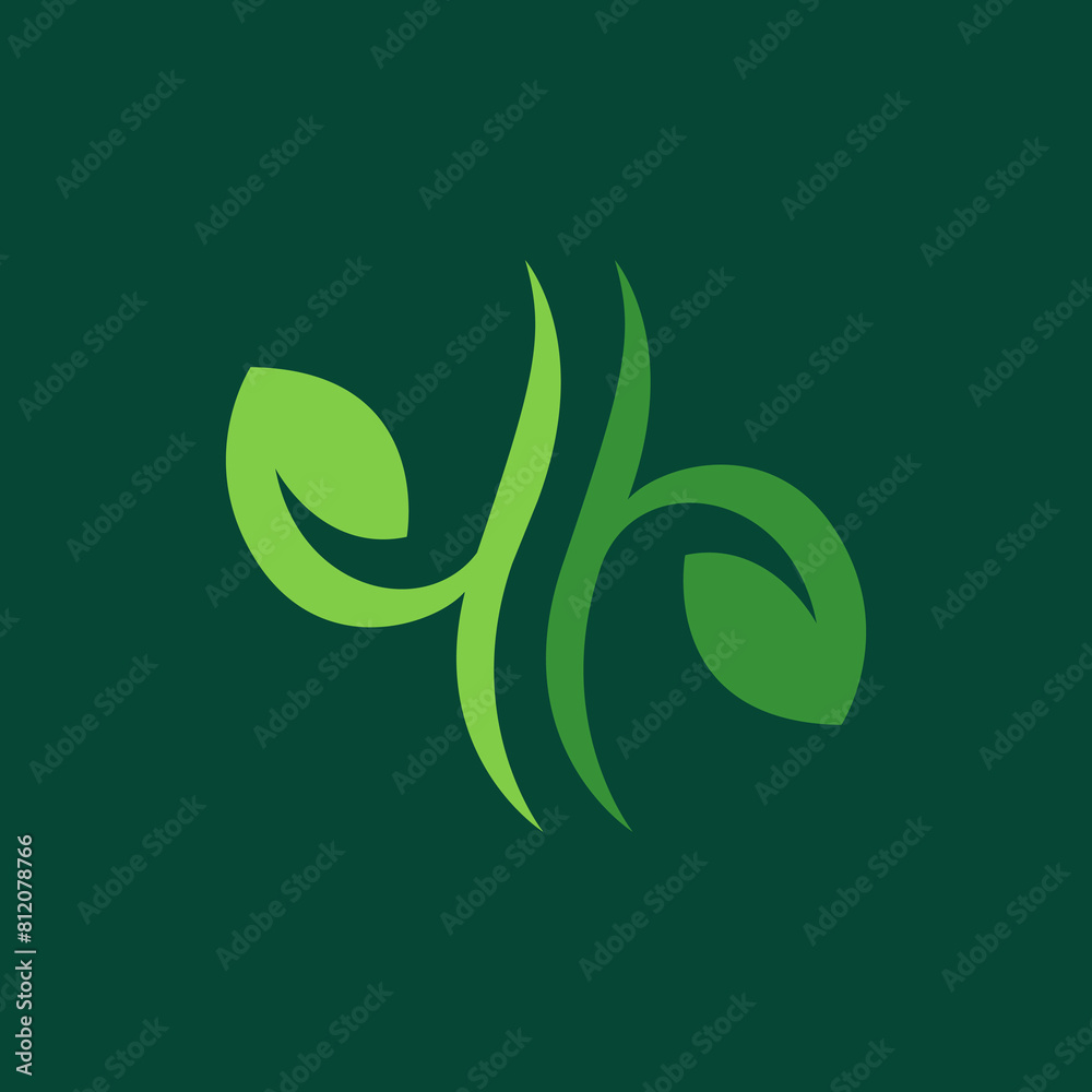 hair care herbal leaf feminine logo design vector hair care herbal leaf feminine logo design vector