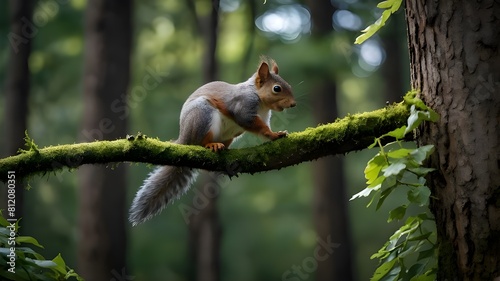 squirrel on a tree © itsheer