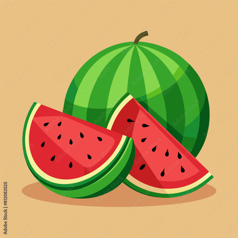 Watermelon slice illustration Watermelon slice illustration