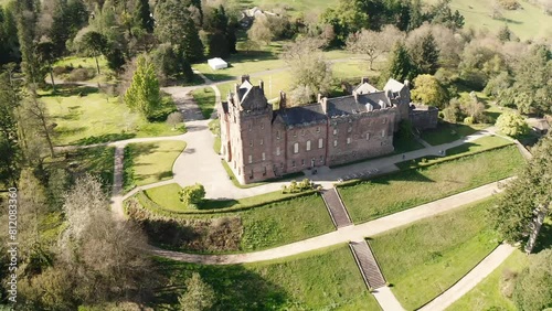 Brodick Castle, 19th-century baronial castle, gardens photo