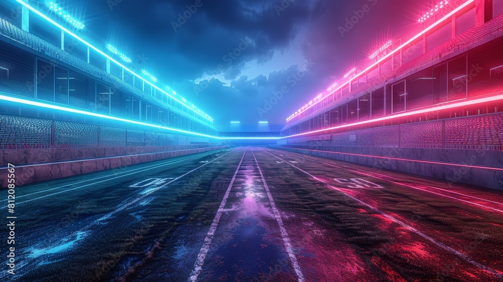 Football Stadium Game Day: Images depicting the excitement of game day at an empty football stadium Football Stadium Game Day: Images depicting the excitement of game day at an empty football stadium