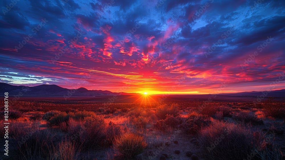 Sunset Sunrise Desert: Neon photos capturing the beauty of sunrise and sunset in the desert