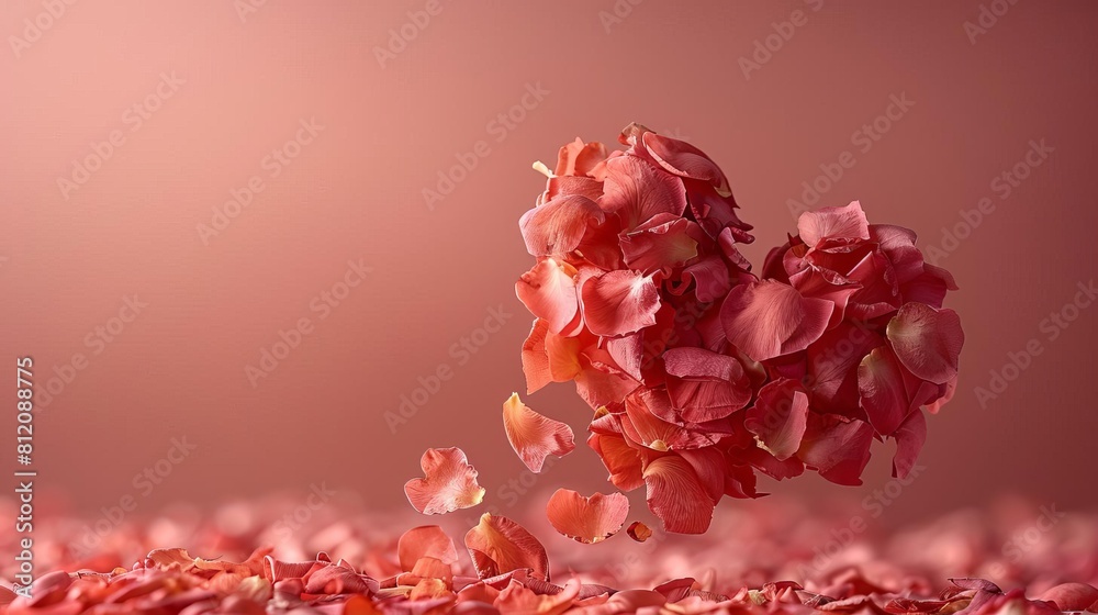 levitating Heart cutted pieces, separated, tea rose color background, professional studio photography, hyper realistic, minimalism, negative space, high detailed, sharp focus levitating Heart cutted pieces, separated, tea rose color background, professional studio photography, hyper realistic, minimalism, negative space, high detailed, sharp focus