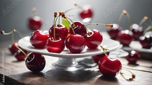 cherries on a plate