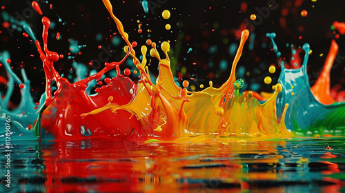 Paint splash. Abstract background