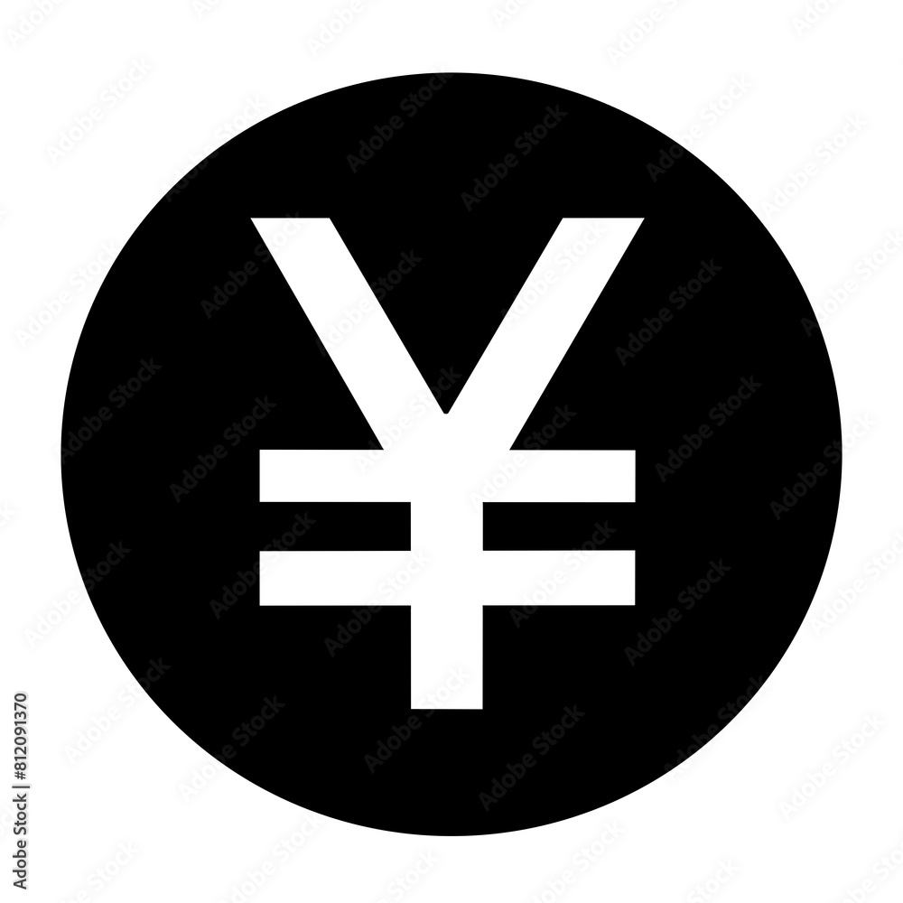 Japanese yen symbol Icons illustration Japanese yen symbol Icons illustration