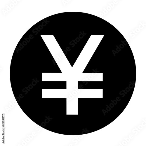 Japanese yen symbol Icons illustration