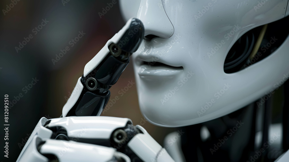 AI and robots lie to humans, the dangers of AI technology that cannot be controlled, the robot put index finger to mouth AI and robots lie to humans, the dangers of AI technology that cannot be controlled, the robot put index finger to mouth
