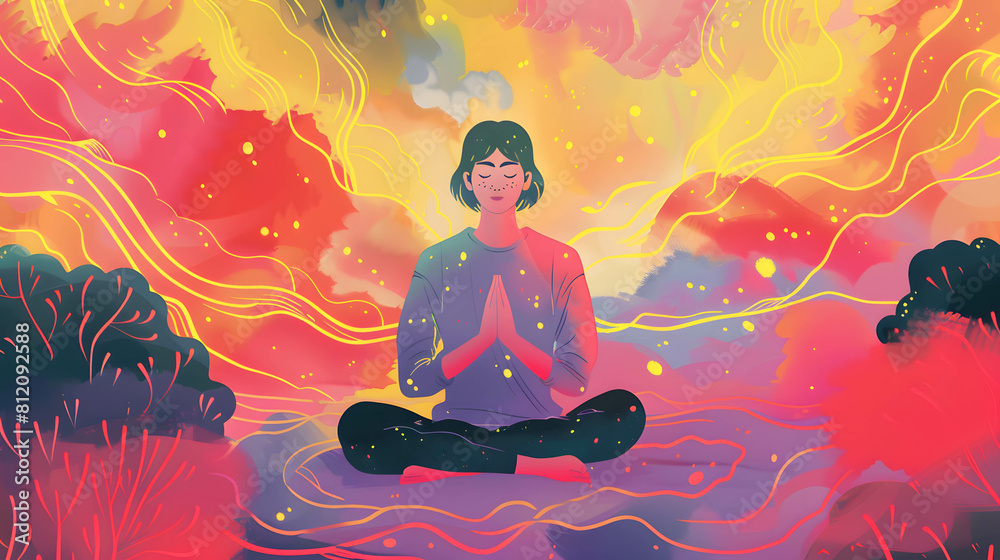 Practicing mindfulness techniques such as deep breathing and visualization to enhance focus and self-improvement