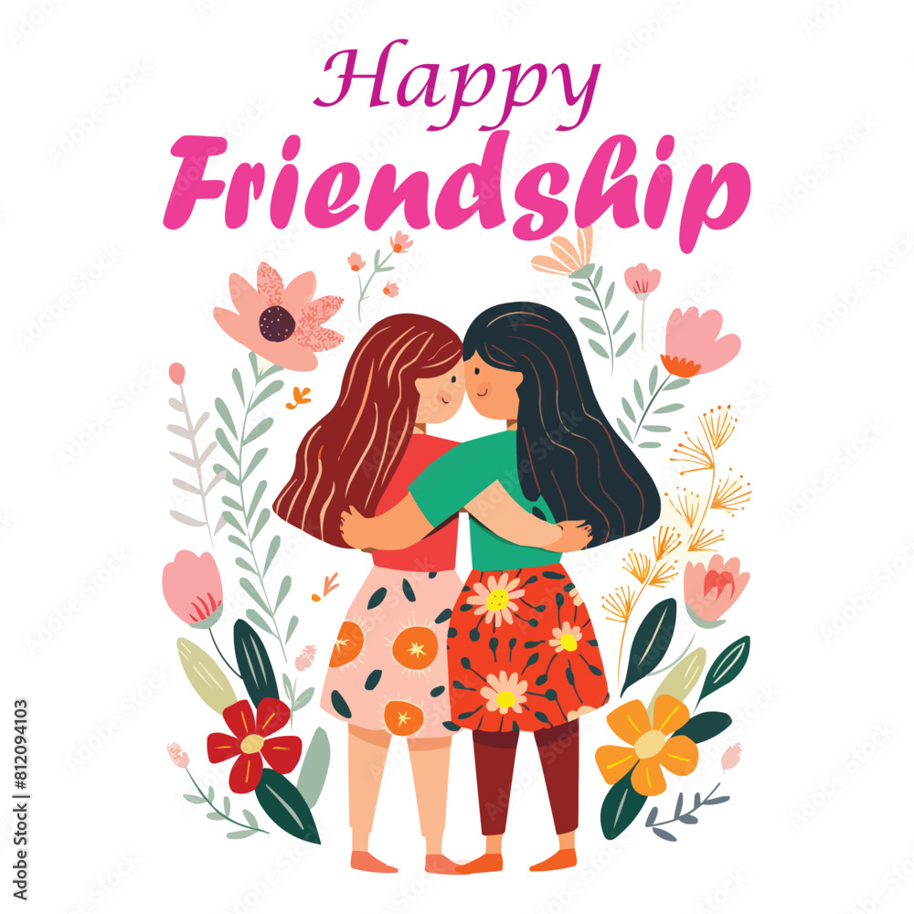 Happy Friendship Day vector design Happy Friendship Day vector design
