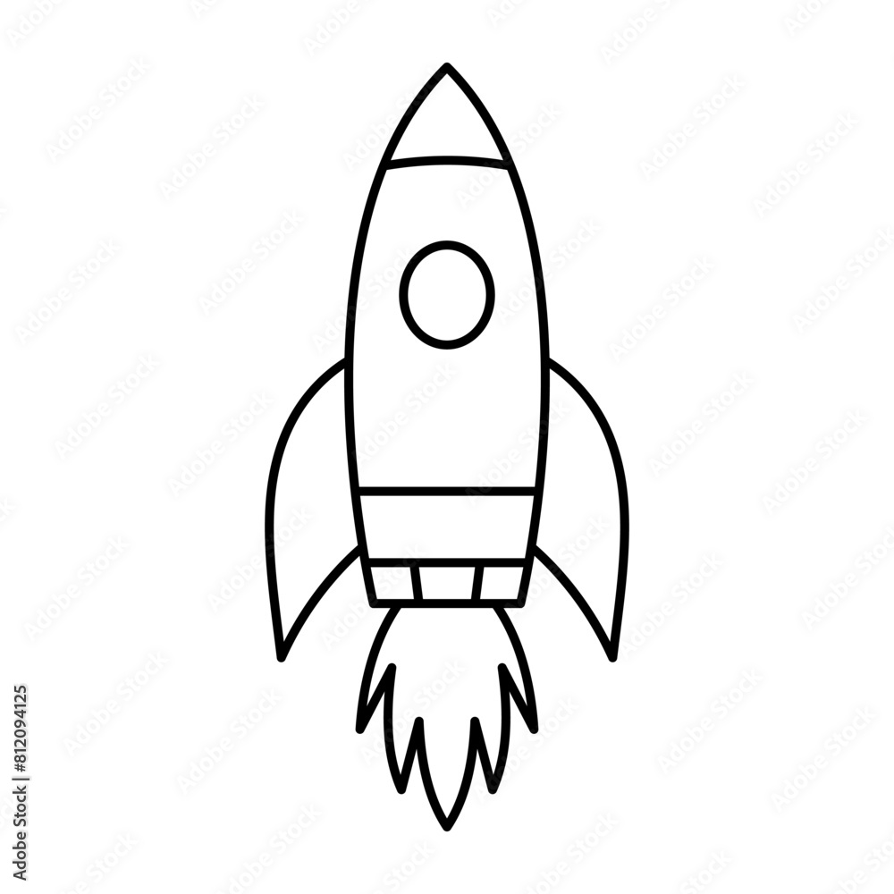 Rocket fly icon. Space travel. Project start up sign. Creative idea symbol. Rocket ship launched to space. Rocket fly icon. Space travel. Project start up sign. Creative idea symbol. Rocket ship launched to space.