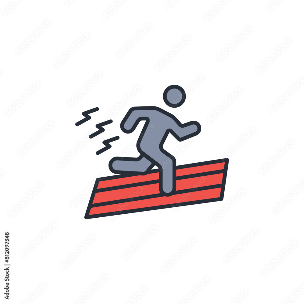run icon. vector.Editable stroke.linear style sign for use web design,logo.Symbol illustration. run icon. vector.Editable stroke.linear style sign for use web design,logo.Symbol illustration.