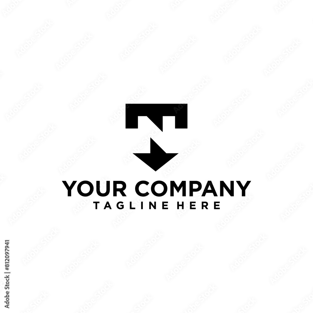 creative letter NT shield vector illustration creative letter NT shield vector illustration