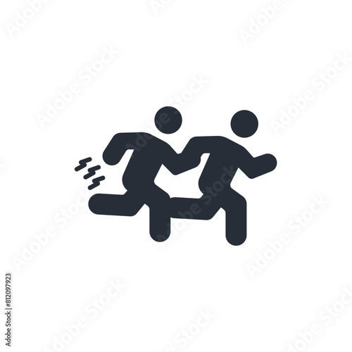 Runner icon. vector.Editable stroke.linear style sign for use web design,logo.Symbol illustration.
