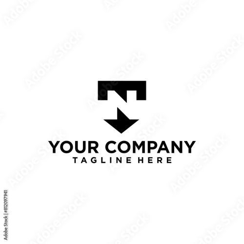 creative letter NT shield vector illustration