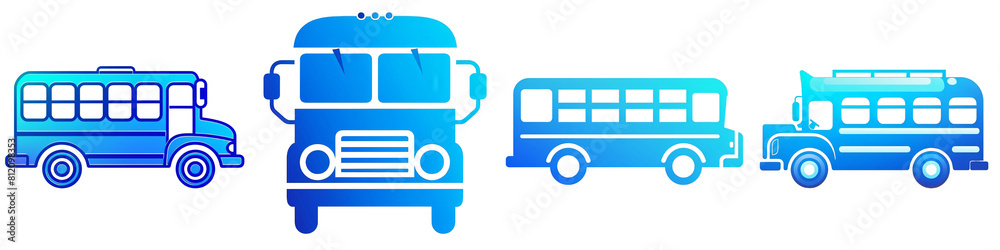 School Bus clipart collection, symbol, logos, icons isolated on transparent background School Bus clipart collection, symbol, logos, icons isolated on transparent background