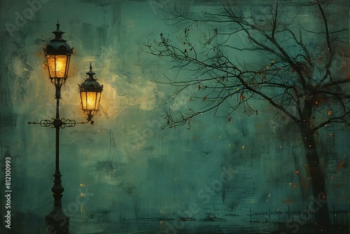 Expressionism art style , street light iphone wallpapers