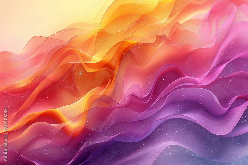 Abstract wavy background,   rendering,  illustration