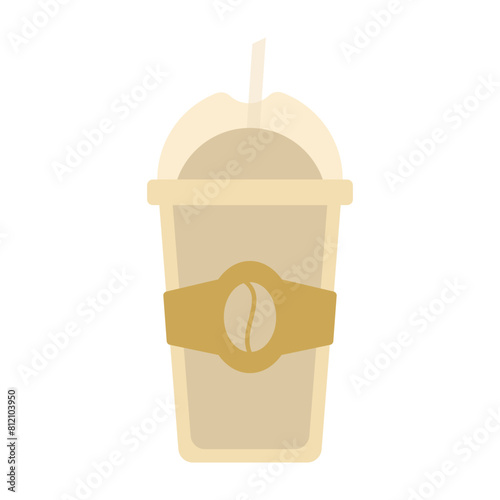 Hot and cold coffee beverage. Different types of drinks set. Espresso, americano cup, cappuccino and latte in paper mug, iced macchiato in glass. Flat vector illustrations isolated on white background