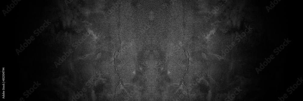 Naklejka premium Old wall texture smeared engine oil cement dark black gray background abstract grey color design are light with white gradient background.