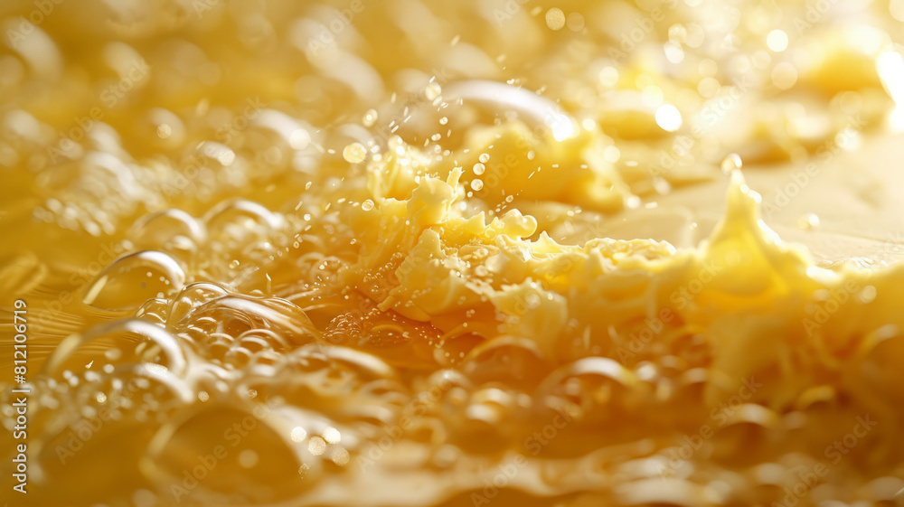 Hot butter close-up Hot butter close-up