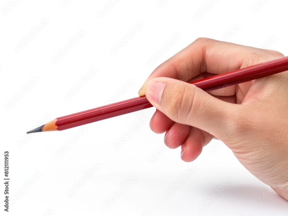 A hand holding a pencil in the act of drawing, captured against a stark white background, emphasizing the simplicity and creativity of the artistic process. A hand holding a pencil in the act of drawing, captured against a stark white background, emphasizing the simplicity and creativity of the artistic process.