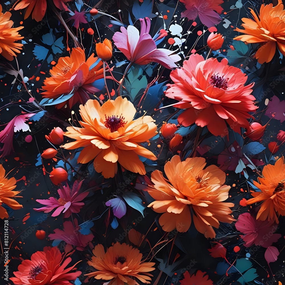 abstract floral background abstract floral background