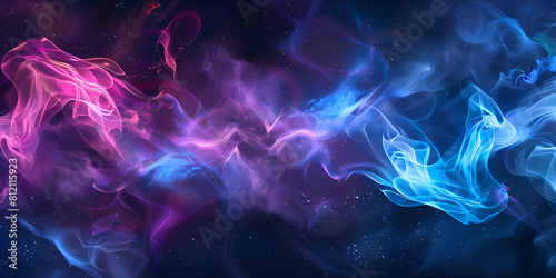 multicolored smoke  Neon Color Smoke Glowing Texture Colorful Abstract Background With Smoke Abstract neon fractal wallpaper 