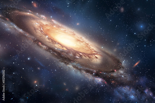 background cosmic massive galaxy 
