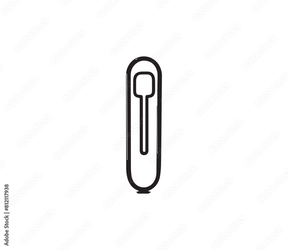 Paper clip icon vector. Paperclip icon vector. Paperclip vector icon Paper clip icon vector. Paperclip icon vector. Paperclip vector icon