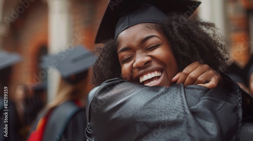 A Graduate's Joyous Embrace
