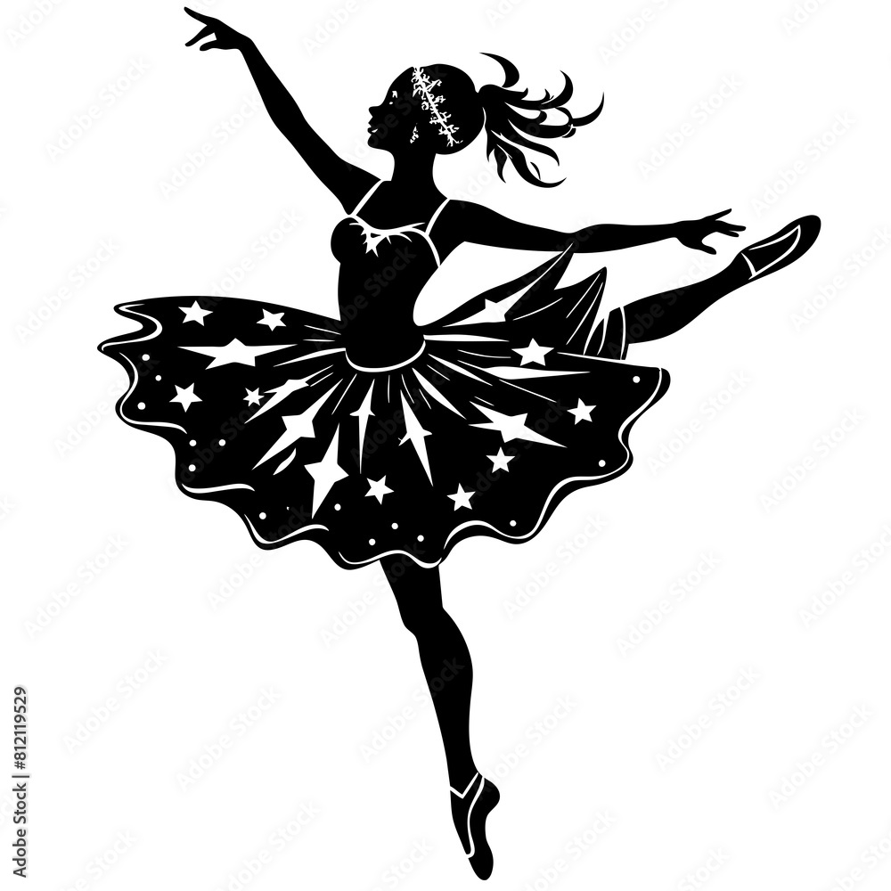 custom made wallpaper toronto digitalblack-silhouette-dancer-ballet
