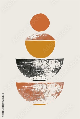 abstract boho geometric shapes great for poster  graphic design inspiration