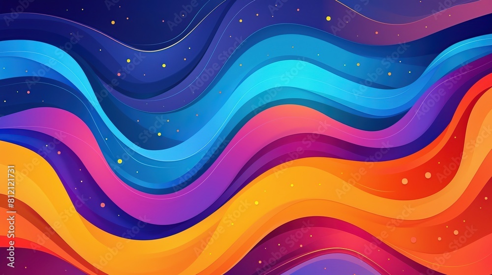 Colorful abstract wavy paper cut layers background gradient shape vector Illustration. Colorful abstract wavy paper cut layers background gradient shape vector Illustration.