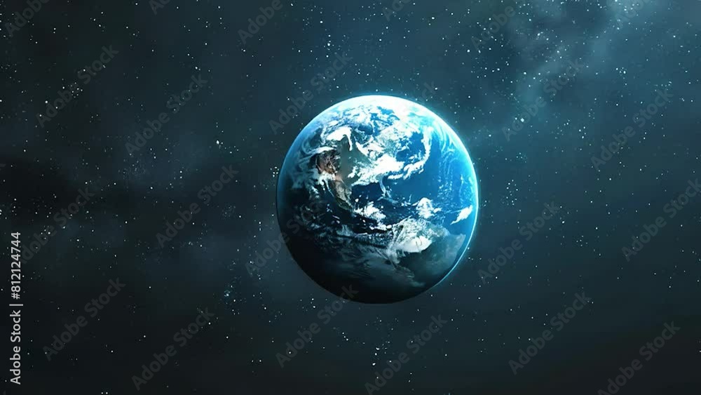 A beautiful earth is seen from space A beautiful earth is seen from space