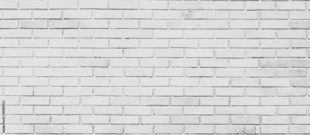 White Brick Wall Background Panorama, Textured Architectural Detail White Brick Wall Background Panorama, Textured Architectural Detail
