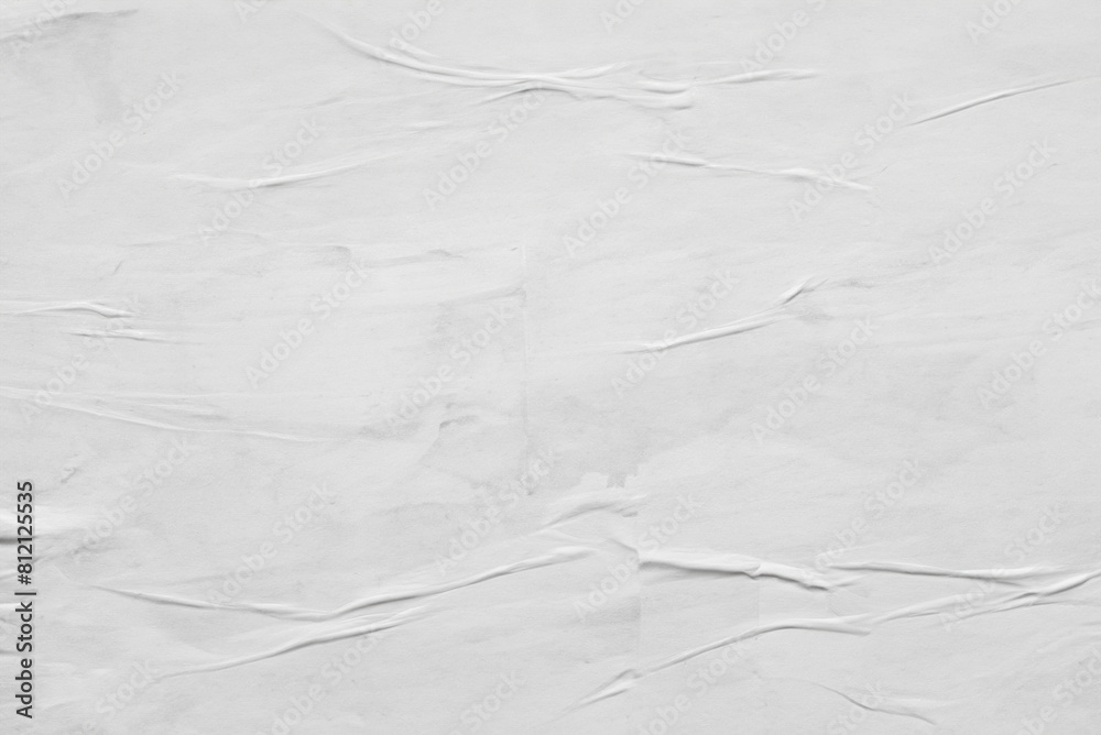 White Crumpled Paper Poster Texture Background White Crumpled Paper Poster Texture Background