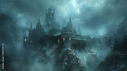 The dark castle is shrouded in mist. It is a place of mystery and danger. What secrets does it hold 