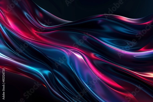 Colorful Abstract Background With Wavy Lines