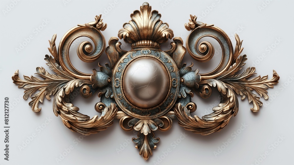 A sophisticated, luxury logo featuring ornate patterns and opulent finishes, exuding exclusivity and refinement, isolated on white A sophisticated, luxury logo featuring ornate patterns and opulent finishes, exuding exclusivity and refinement, isolated on white