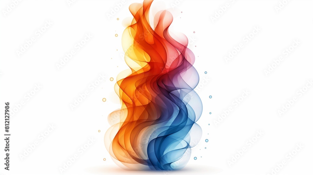 A vibrant, dynamic logo with abstract swirls and gradients, exuding energy and creativity, isolated on white A vibrant, dynamic logo with abstract swirls and gradients, exuding energy and creativity, isolated on white