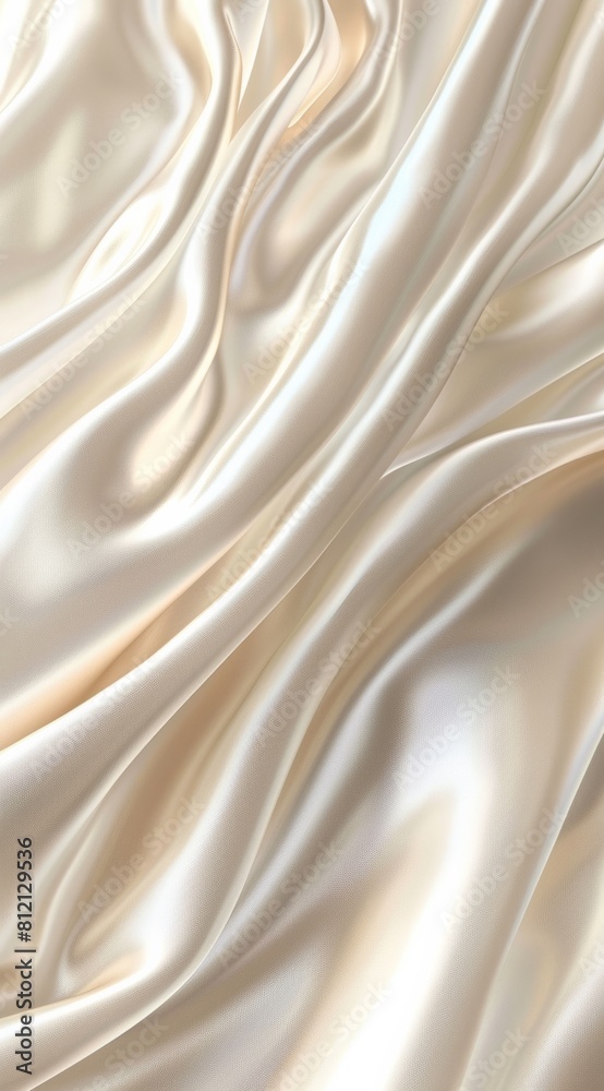 Fototapeta premium Close Up View of White Fabric