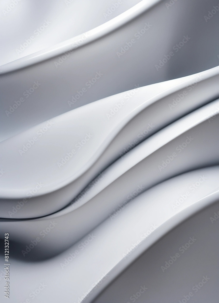  White abstract wavy background