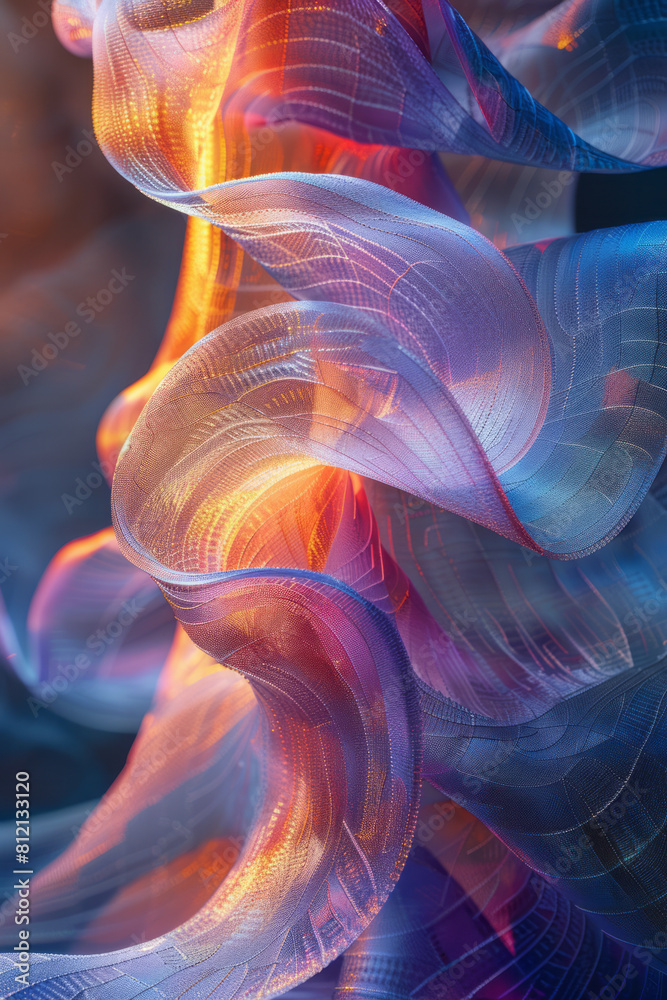 Abstract art representing the resonance phenomenon, with an object vibrating at its natural frequency due to sound waves, Abstract art representing the resonance phenomenon, with an object vibrating at its natural frequency due to sound waves,