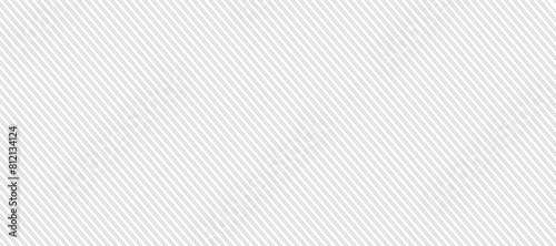 Grey diagonal lines seamless pattern on white background. photo