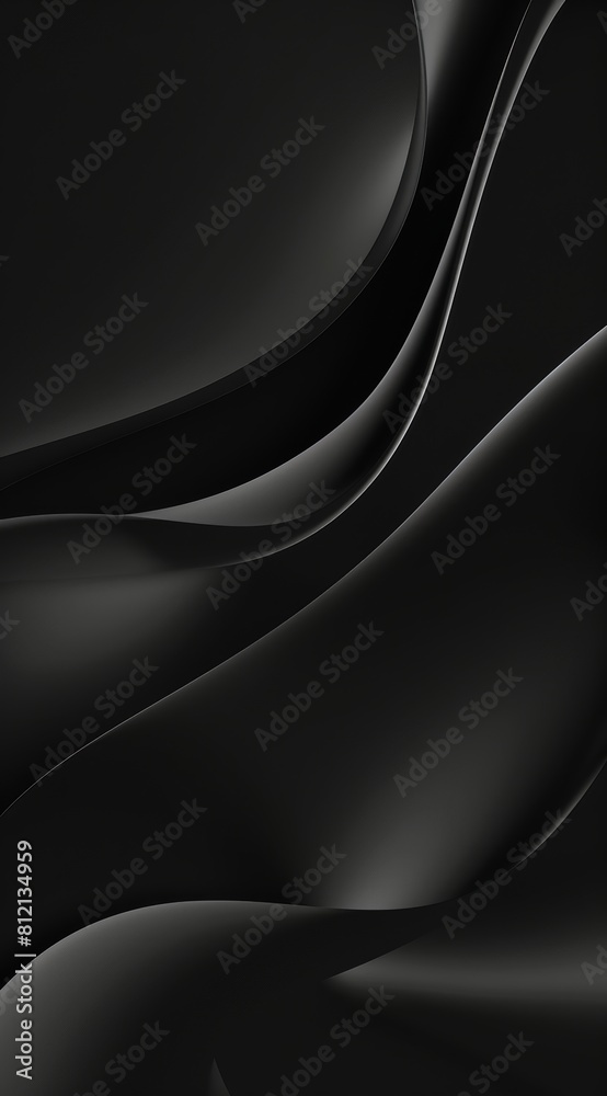 Black Background With Wavy Lines Black Background With Wavy Lines