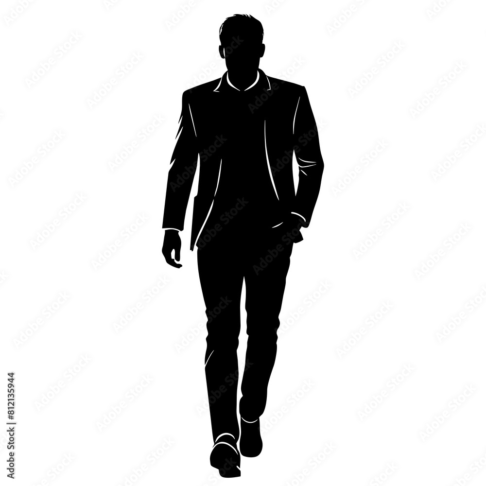silhouette of a businessman silhouette of a businessman