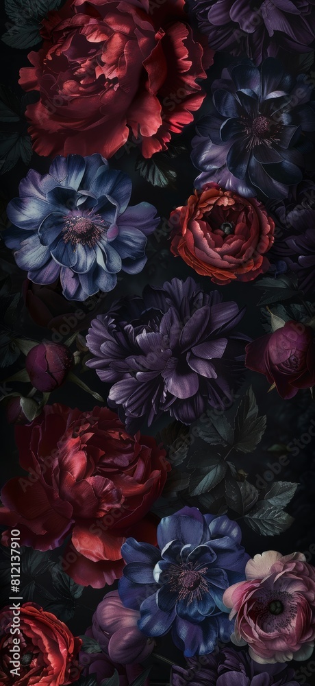 Darkened Bunch of Flowers Darkened Bunch of Flowers