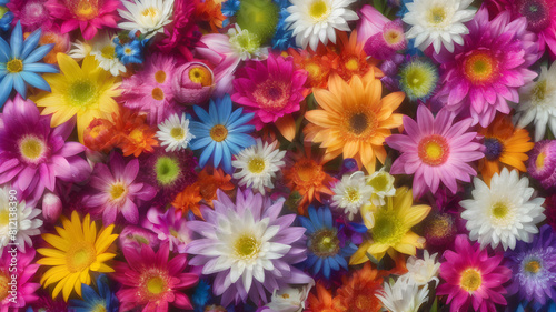 colorful flowers background